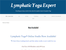Tablet Screenshot of lymphaticyogaexpert.com